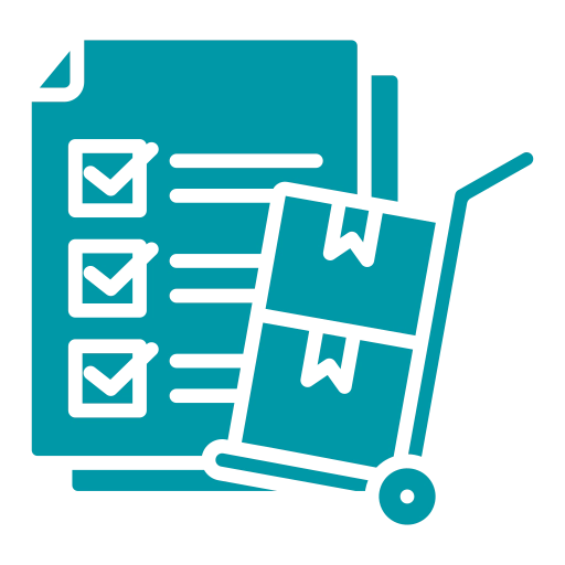Icon of a clipboard with a checklist and a pencil.